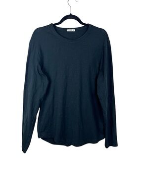 Buck Mason Long Sleeve T-Shirt Curved Hem